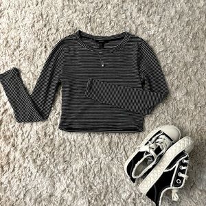Cropped Forever 21 long sleeve shirt